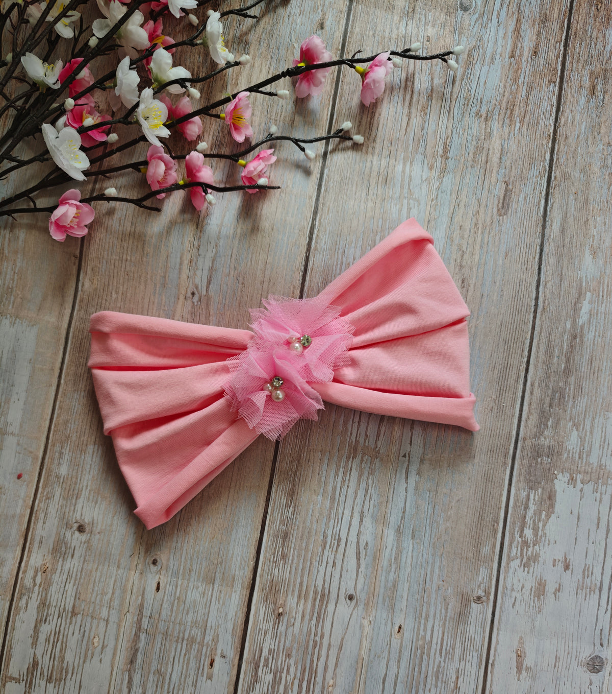 Baby pink plati galvajuostė